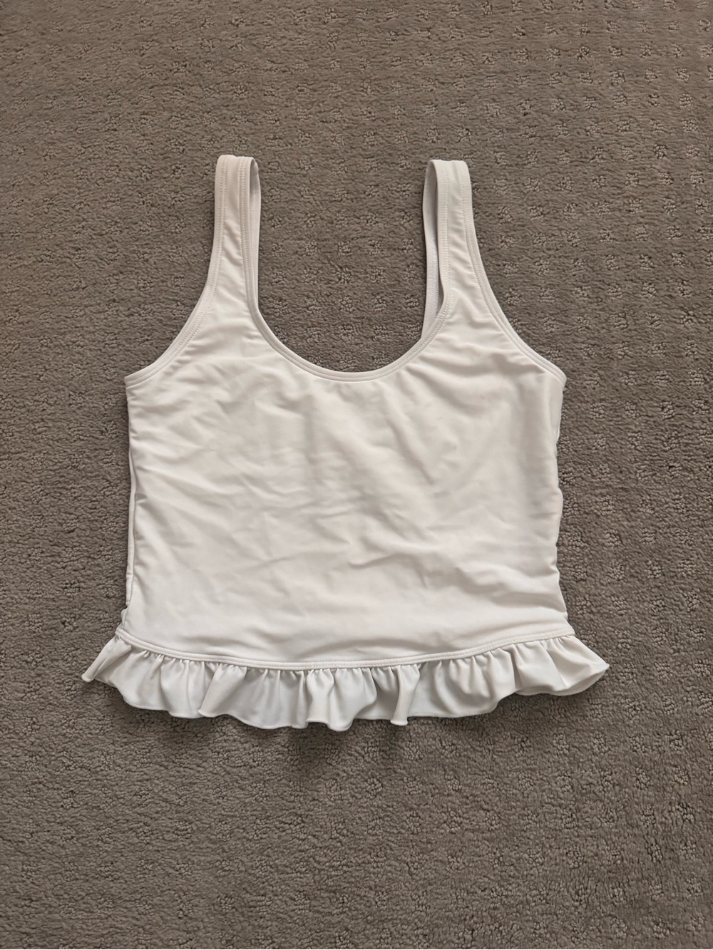 Janela Bay Scoop Neck Peplum Tankini Top